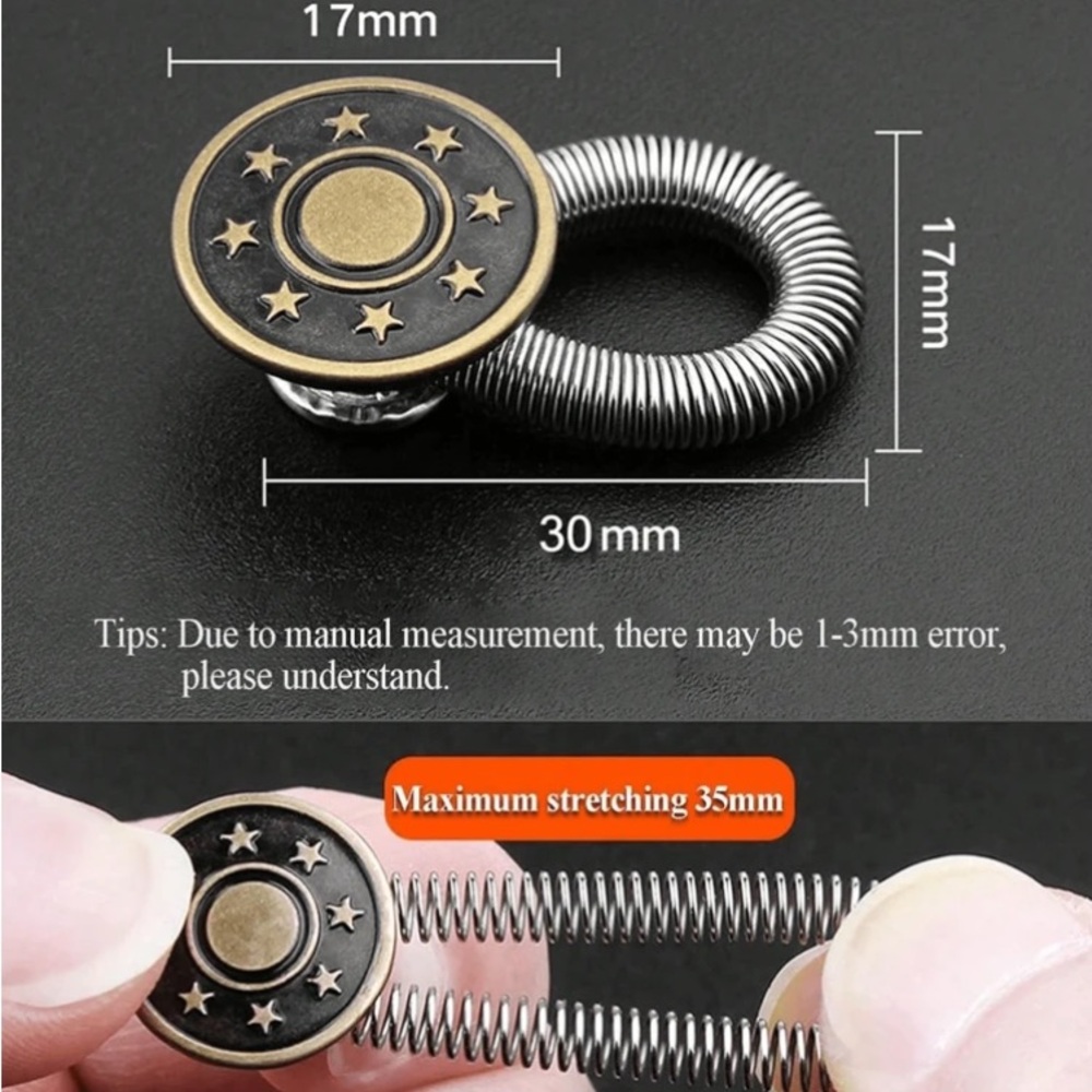 8pc Waistband Extender Buttons! Finally something that lets you sit comfortably!